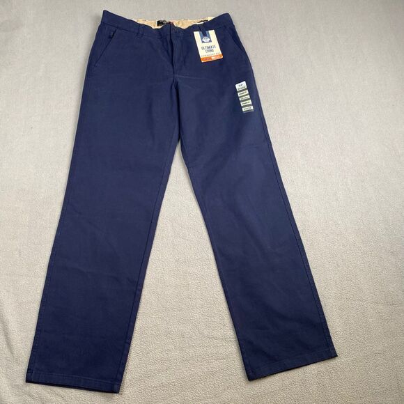 Dockers Ultimate Chino Pants Men's size W34 L34 Slim Fit Navy Blue Smart 360.NEW - Picture 14 of 14